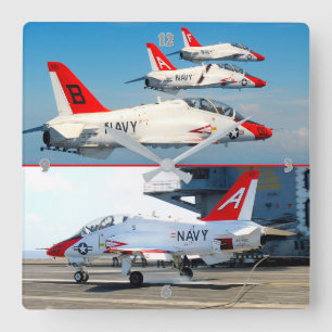 T-45C GOSHAWK SQUARE WALL CLOCK