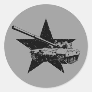 T-64 Main battle tank Classic Round Sticker
