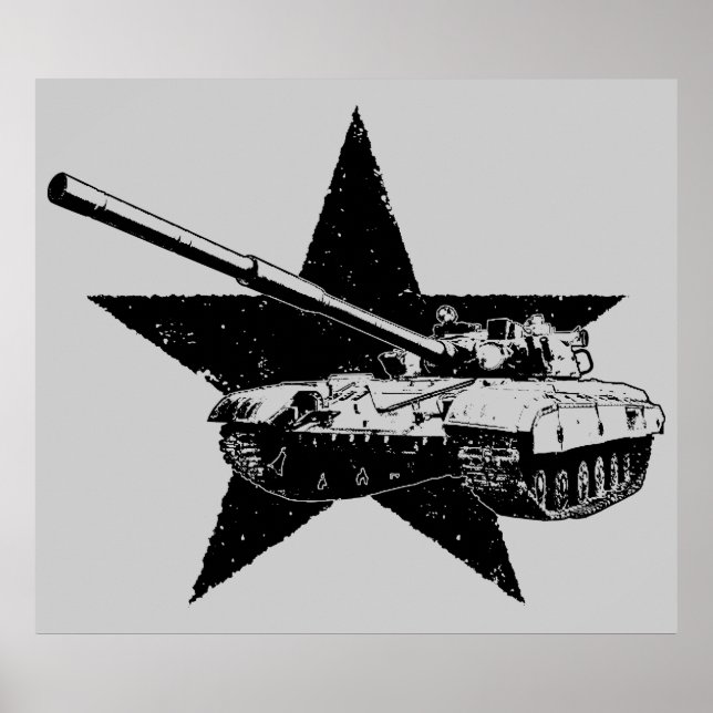 T-64 Main battle tank Poster (Front)