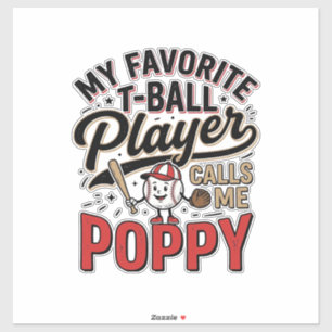 T-Ball Poppy Vintage Engraving Shirt Design_1