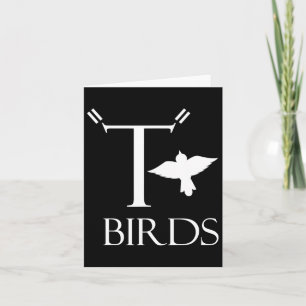 T Birds Halloween Tee Print On Byck Card