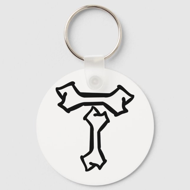 T bone icon key ring (Front)