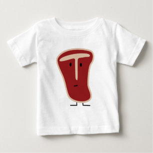 T-bone steak meat protein grilled beef fat bone baby T-Shirt