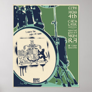 T-cats concert poster - green