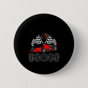 T Crew Mom Racing Car Birthday Boy Family Matching 6 Cm Round Badge