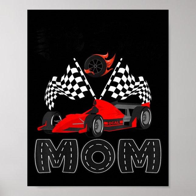 T Crew Mum Racing Car Birthday Boy Family Matching Poster (Front)