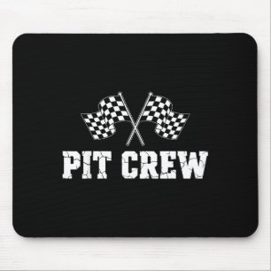 T Crew Race Car Birthday Party Family Matching Car Mouse Mat