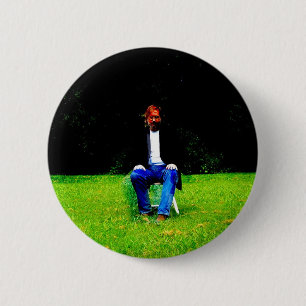 T.G. Duncan sitting 6 Cm Round Badge
