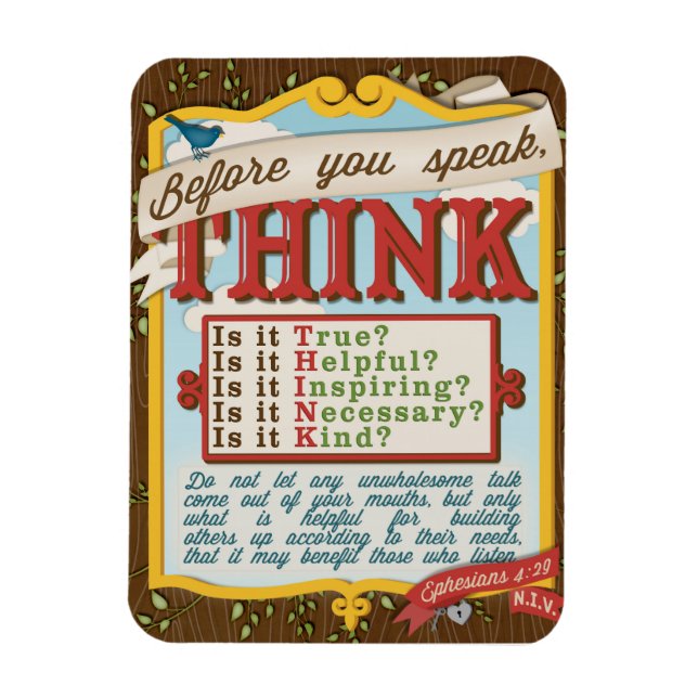 T.H.I.N.K. Magnet (Vertical)