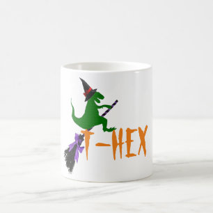 T-hex T-rex funny spooky halloween mug design