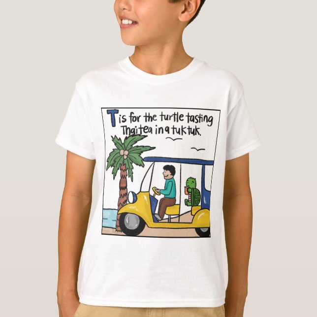 T is for Thai Tea Kids T-shirt (Front)