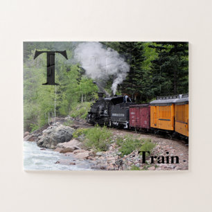 T is for train (& river, Colorado) Jigsaw Puzzle