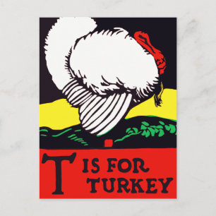 T is for Turkey Postcard
