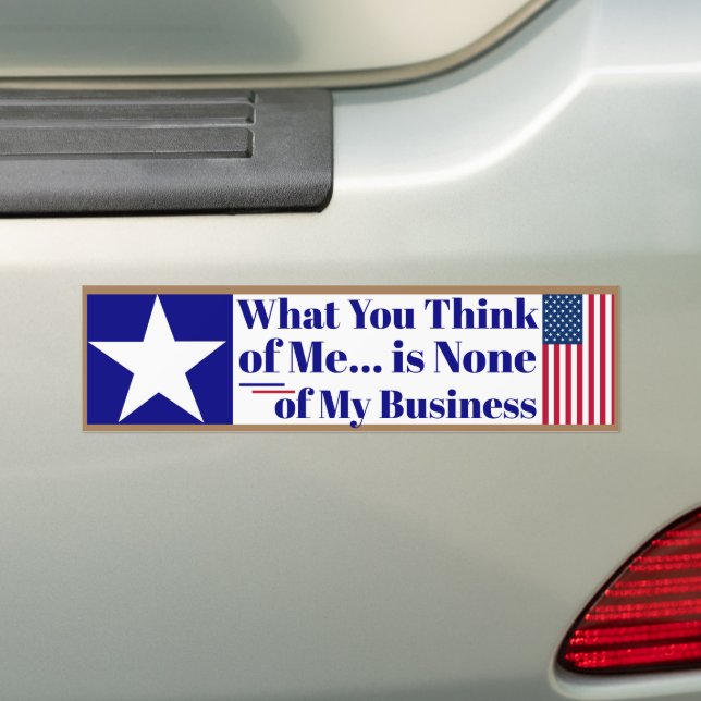 T is Trump - Free Speech What you think of Me  Bumper Sticker (On Car)