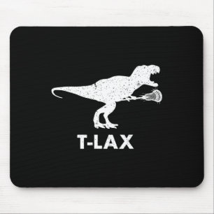 T-lax Dinosaur . Cool Dino Lax Player Lacrosse  Mouse Mat
