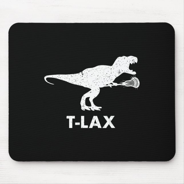 T-lax Dinosaur . Cool Dino Lax Player Lacrosse  Mouse Mat (Front)