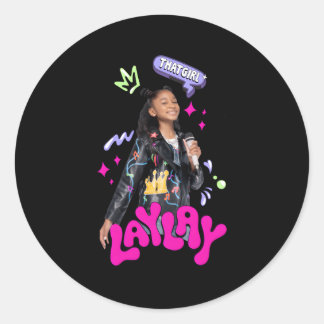 T Lay Lay T Classic Round Sticker