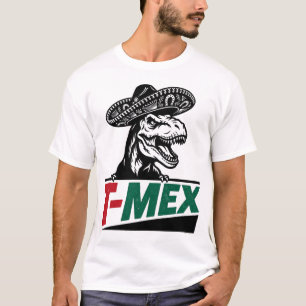 T-MEX Tricolor Mariachi Dinosaur Streetwear Tee
