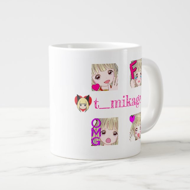 t_mikage big mug[W]/ミカゲビッグマグ[W] Large Coffee Mug (Front Right)