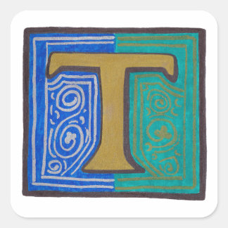 T - MINIATURE SQUARE STICKER