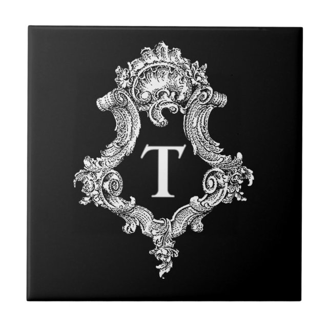 T Monogram Initial Tile (Front)