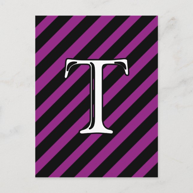 T Monogram Postcard (Front)
