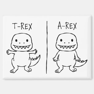 T-Pose T-Rex Sketch Magnet