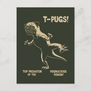 T-PUGS! POSTCARD