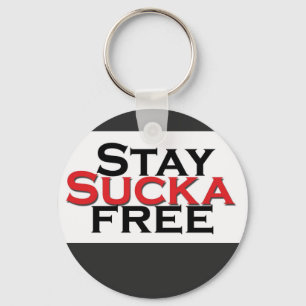 T.R.K Sucka Free Button Keychain