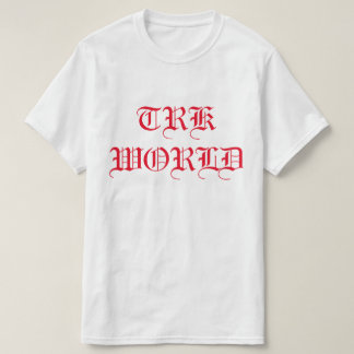 T.R.K WORLD TEXT DESIGN TSHIRT