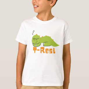 T-Rest Dinosaur, Funny T-Rex Sleeping T-Shirt
