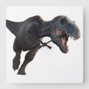 T Rex 2 Square Wall Clock