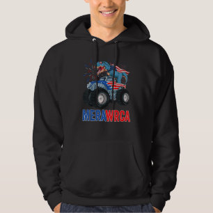 T Rex 4th Of July Monster Truck Patriotic Boys Kid Hoodie