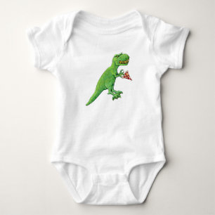 T-Rex and Pizza Baby Bodysuit