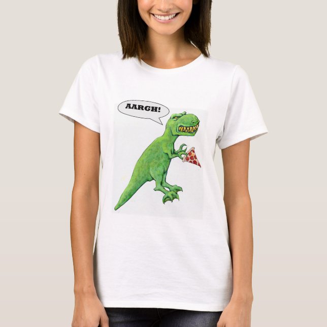 T-Rex and Pizza T-Shirt (Front)