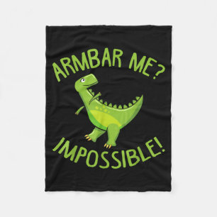 T-rex Armbar Jew Jitsu Funny Jiu Jitsu Brazilian Fleece Blanket
