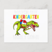 T Rex Back To School Kids Watch Out Kindergarten H