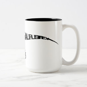 T-Rex Black 15 oz Two-Tone Mug