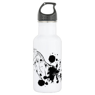 T-Rex (Black and White) 532 Ml Water Bottle