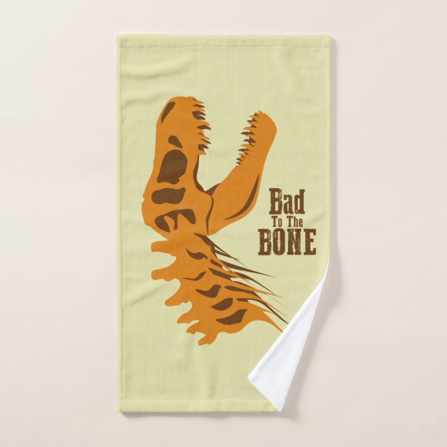 T-Rex Bones Bath Towel Set (Hand Towel)
