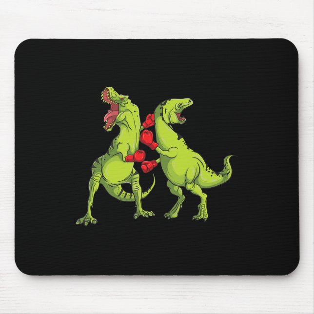 T-rex Boxing  Mouse Mat (Front)