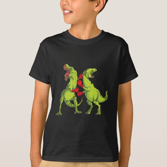 T-rex Boxing  T-Shirt (Front)