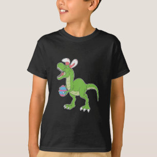 T Rex Boys Easter Shirt Dinosaur Hero Gift