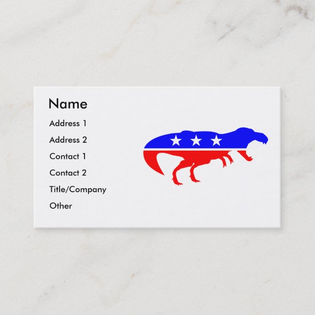 T-Rex Business Cards (Front)