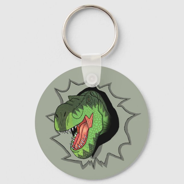 T-Rex busting out of Key Ring (Front)
