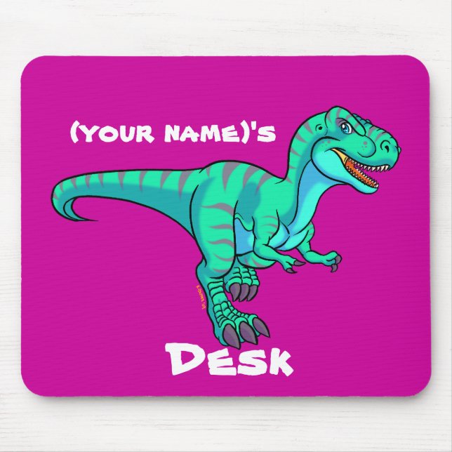 T-Rex cartoon Mouse Mat (Front)