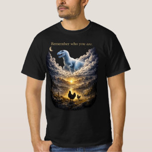 T-Rex Chicken Evolution Remember Who You Are T-Shirt