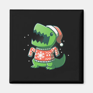 T-rex Christmas Fun Dinosaur Ugly Saurus Magnet