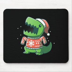T-rex Christmas Fun Dinosaur Ugly Saurus Mouse Mat