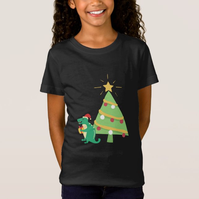 T-rex christmas T-Shirt (Front)